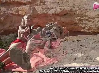 Skinny Blonde German Milf Hitchhiker Gets Fucked on Mallorca Tourist Trip!