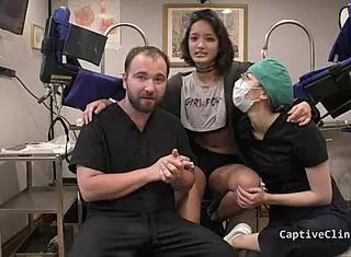 Channy Crossfire hints at intense anal gaping with small tits and fetish play in a tanned latex setup