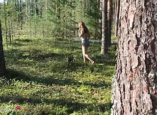 stranger fucked her mouth and pussy in public after quick seduction. brunette took it bent over in doggystyle.