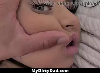 Stepdad feels intense desire finding teen 18+ stepdaughter's secret texts and takes her tight pussy passionately in doggystyle.