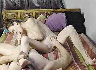 Petite Small 18+ Milf Foot Worship Blowjob Pov With Tight Pussy And Saggy Tits