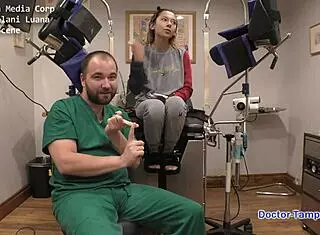 i cant believe dr tampa took kalani luana for cash in latex handcuffs tickle