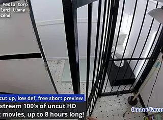 i cant believe dr tampa took kalani luana for cash in latex handcuffs tickle