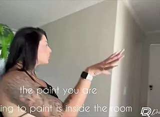 Morena Gostosa Seduces Painter For Intense Cowgirl Ride And Creampie In Apartment