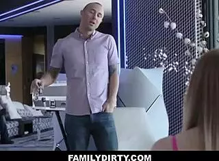 Familydirty - Hot Blonde Teen 18+ Stepsister Lets Big Cock Stepbrother Family Fuck Her Shaved Pussy And Lick Her After Girlfriend Breakup!