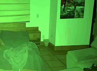 stepfather sneaks into stepdaughter's bed at midnight for quickie fuck while hiding from wife. he does anal creampie in missionary cowgirl doggystyle with big cock.