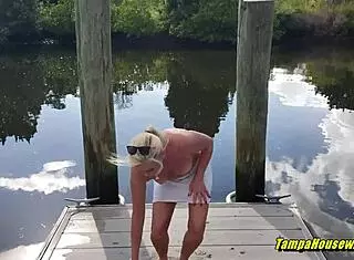 Stripping Full Nude In Public Outdoor Gets Blonde Milf With Big Tits Shaved Pussy Creampie In Homemade Compilation