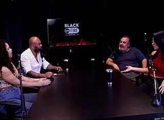 Woman swallows everything in mouth during lesbian scenes and interview without cumming in swingers casting on sheer red