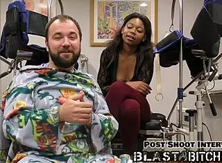 oh wow minnie rose's face gets blasted with cum after that intense pov blowjob and face fucking!