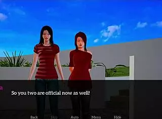 subtle hints of small tits on redhead in my new family 116