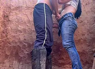 I went to check on my employee at work, but things heated up and I ended up staying for that skinny Latina ass action.