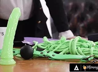 new assistant kenna james dominated boss milf ariel x with rough strapon sex in the office. she used deep face fucking to assert control.