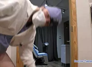 brunette blaire celeste becomes corporate slave under dr tampa in backstage florida scenes with gaping shaved pussy and face fucking