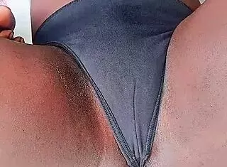 Stroking big dick outside?