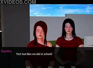 subtle hints of small tits on redhead in my new family 116