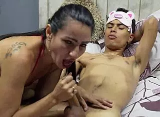 hey stepson, why does your hot mature mom suck your big cock so deep?