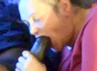 Damn, She's Giving That Big Black Cock The Sloppiest Deepthroat And Ball Licking Ever!