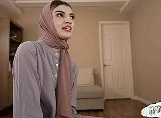Hijab Princess Sucks Huge Cock For Cum Covered Facial