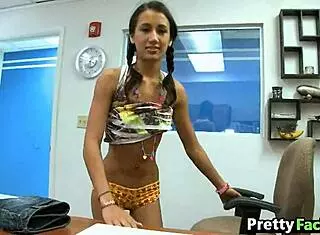 hot teen 18+ porn star amia miley surprises with facial cumshot action