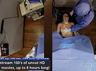 brunette blaire celeste becomes corporate slave under dr tampa in backstage florida scenes with gaping shaved pussy and face fucking