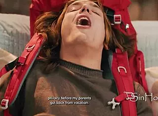 Busty Caretaker Lauren Phillips Walks In On Horny Masturbating Guy Axel Haze For Hardcore Missionary Fucking On Sofa