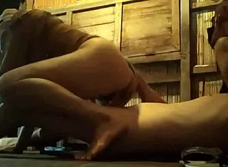 I welcomed my stepson with an intense floor fuck session as his dirty stepmom riding him wildly