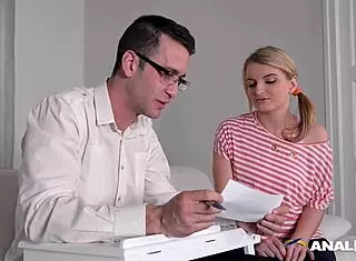 Anal Inspectors Join Flexible Teen Jemma Valentine For Ass Orgy On Couch