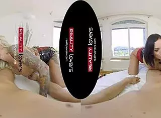 Threesome With Fetish Milfs Blonde Blowjob Group Sex