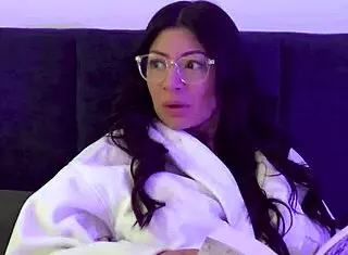 Sad guy finds comfort in wet pussy action from busty latina Cami Strella. She rides him cowgirl style with deepthroat blowjob and ass shaking.