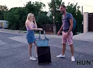 hunt4k tourist lets homeowner fuck his gf for cash in blindfolded missionary