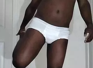 My first time masturbating since August 24th this year while wearing white underwear