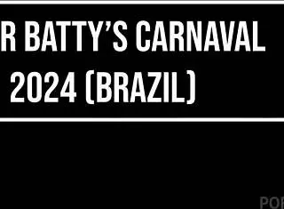 Sexy girls walk almost naked on street during Mambos Carnaval 2024 Brazil. Then they join reverse gangbang orgy party for fucking.