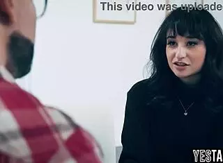 mature caring stepdad boldly licks and fucks horny teen 18+ stepdaughter's hairy pussy in bent over doggy until creampie