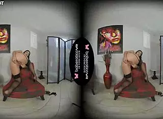 solo cock teaser violet starr gets naughty in vr with lingerie fingering 😏