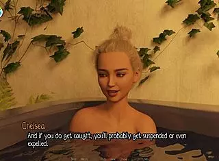 Elmwood University 12 - Brunette Cheerleader Loves Dirty Talk in My Ear! She Thanked Me for Fucking Her in Hot Tub!