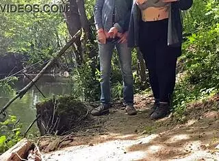 Subtle tease from curvy mature mother-in-law giving an amazing handjob with her big natural tits and wet pussy exposed