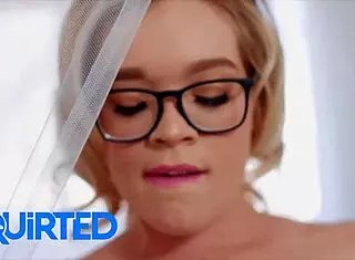 Oh man, petite blonde Katie Kush squirts hard on daddy's big dick during intense ride 😈💦