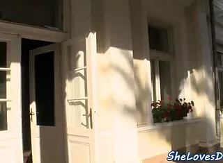 Glamour Beauty Enjoys Double Penetration in Classy European Threesome