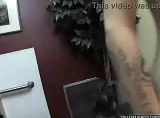 Teen Pussy Slammed Hard in Standing Pose