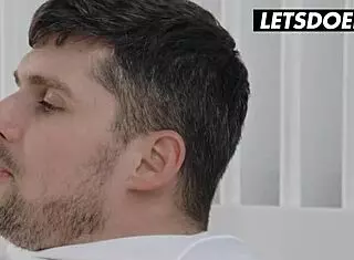 Sensual brunette Kriss De Foxx enjoys erotic day with boyfriend in passionate spooning and doggystyle.