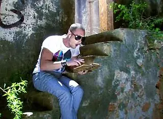 We bumped into each other in the forest by chance, but then how about we dive into some wild outdoor fucking on purpose?