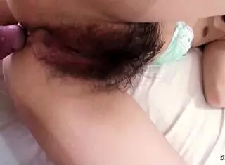 Tiny Japanese Teen 18+ With Extreme Bushy Vagina Gets Rough Amateur Pov Fuck And Creampie