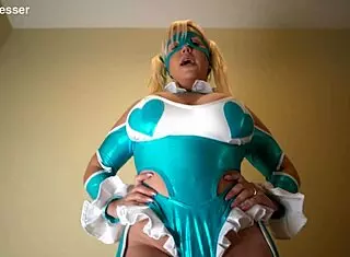 Rainbow Mika Horny Talking Dirty Doing Striptease With Blondie Fesser Big Tits Wet Pussy Lesbian Action