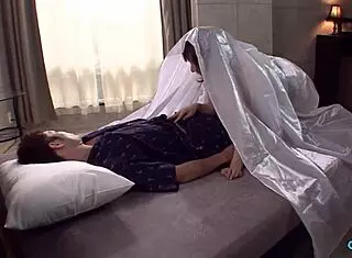 She Teases Him by Sucking Cock and Spreading Tight Puffy Pussy on His Face