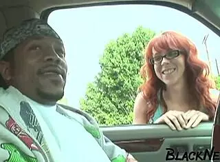 Mature redhead takes BBC deep in ass with rough interracial fucking