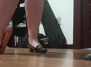 I, uh, love crushing that cock with my high heels in this fetish solo...