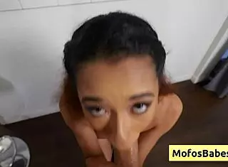 Tiny Philippine Slut Kalani Luana Sucks Charles Dera's Huge Dick Like a Pro