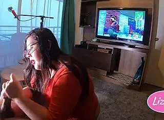 Oh wow she sucks him off while he wins at Fortnite game