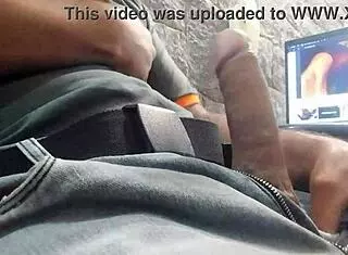 Soloboy performs solo masturbation session 33 with intense hand movements