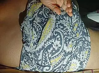 Indian wife in period sleeps as cuckold hubby films her big ass cheating massage